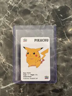 Pokemon Pikachu 1998 KFC Card (First Ever English Card) - Ungraded Raw - Image 1