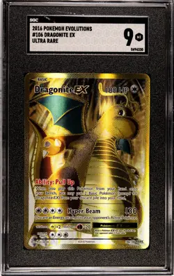 Pokemon XY Evolutions #106 Dragonite EX SGC 9 - Image 1