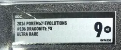 Pokemon XY Evolutions #106 Dragonite EX SGC 9 - Image 2