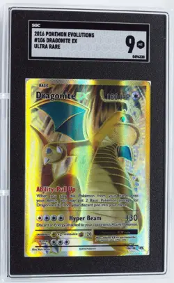 Pokemon XY Evolutions #106 Dragonite EX SGC 9 - Image 3