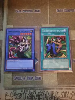 YUGIOH PERFORMANCE OF SWORD + COMMENCEMENT DANCE COMMON UNLIMITED ED 1996 NM - Image 4