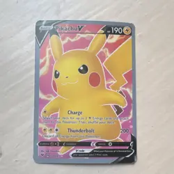 Pokemon Pikachu V Ultra Rare Full Art Holo 170/185 Vivid Voltage 190 HP - Image 1