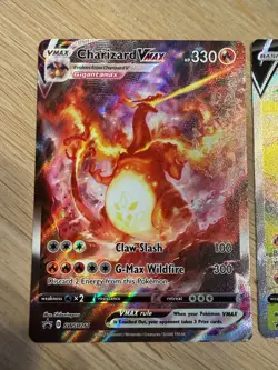 Pokemon Charizard VMAX & V Sword & Shield Promo Cards Holo - Image 2