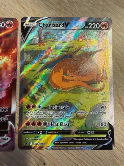 Pokemon Charizard VMAX & V Sword & Shield Promo Cards Holo - Image 3