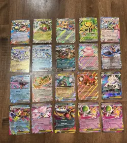 Pokemon TCG Ex Mega Ex Lot of 20 Cards Sleeved Mix Multiple Set Characters - Image 1
