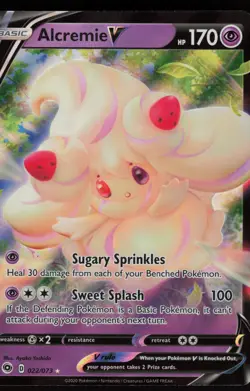 ALCREMIE V 022/073 HOLO RARE V CHAMPION'S PATH POKEMON NM/M - Image 1