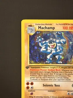 Pokemon TCG - Machamp 8/102 Holo Rare Base Set 1st Edition - Wotc Vintage LP/MP - Image 5