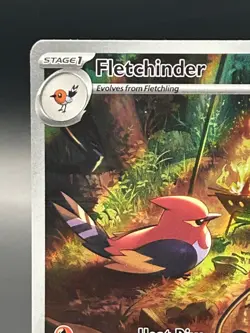 2023 Pokemon Paldea Evolved Fletchinder Illustration Rare #199/193 - Image 5