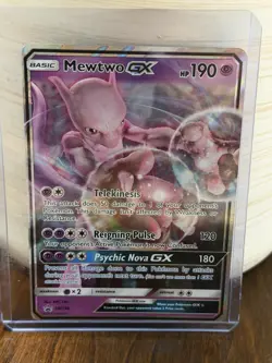 Pokemon Mewtwo GX SM196 Promo Holo 190 HP Basic 2019 English TCG - Image 1