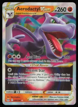 2022 Sword & Shield - Lost Origin Aerodactyl VSTAR VSTAR/Rare Holo VSTAR #93 - Image 1