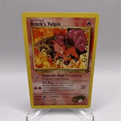 Pokemon Brock's Vulpix Gym Challenge Uncommon Regular 50HP Basic 37/132 English - Image 1