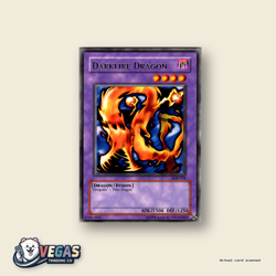 Yu-Gi-Oh! Vintage 2002 Unlimited Darkfire Dragon Rare LOB-019 - NM - Image 1