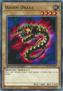 Yugioh - Humanoid Worm Drake Slime w/ Polymerization 1st Edition NM - Free Holo - Image 3