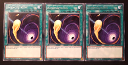 Yu-Gi-Oh! 3x Kosmoszyklon, TAMA-DE053, Rare, 1. Auflage, Deutsch, NM-EX - Image 1