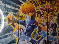 Yu-Gi-Oh Battle Mat Hard Back Double side Joey Yugi Kaiba 1996 God cards - Image 3