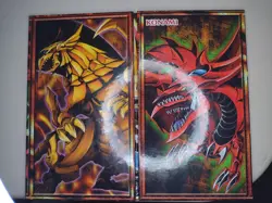 Yu-Gi-Oh Battle Mat Hard Back Double side Joey Yugi Kaiba 1996 God cards - Image 4