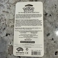 Pokemon Fossil Booster Blister Pack Zapdos Artwork 1999 WOTC Factory Sealed - Image 3