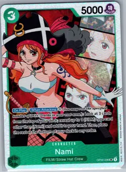 Nami OP02-036 SR Paramount War - One Piece Card - NM - Image 1
