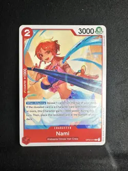 Nami (big chest) OP04-011 C, 1st edition ENG, One Piece card, NIJIMAARC, tag SEC - Image 1