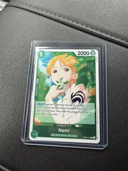 Namco One Piece CCG Nami EB02-017 Extra Booster Rare Foil 2000 Power Character - Image 1