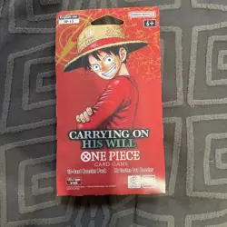 🔥 One Piece OP-13 CARRYING ON HIS WILL Sleeved Booster Pack 🔥 - Factory Sealed - Image 1