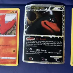 Pokemon TCG Houndoom Prime Undaunted Holo Card 82/90 HP Lot (40) - Image 1