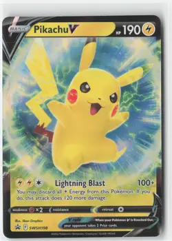Pikachu V - Promo SWSH: Sword & Shield Promo Cards SWSH198 NM - Image 1