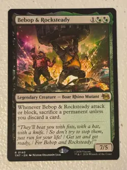 BEBOP & ROCKSTEADY 140 R TEENAGE MUTANT NINJA TURTLES MAGIC: THE GATHERING NM/M - Image 1