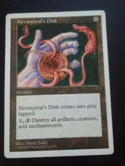 MTG Magic the Gathering English Nevinyrral's Disk 1998 Anthologies LP - Image 3