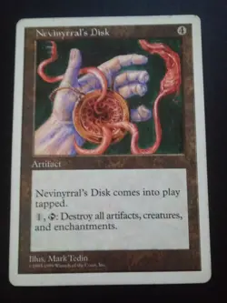 MTG Magic the Gathering English Nevinyrral's Disk 1998 Anthologies LP - Image 5