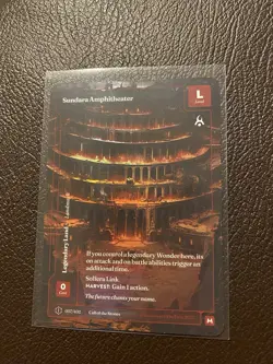 Wonders Of The First Sundara Amphitheater MYTHIC Formless Foil Solfera Land NM - Image 2