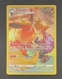 Pokemon Card Flareon TG01/TG30 Brilliant Stars Trainer Gallery - Near Mint - Image 1