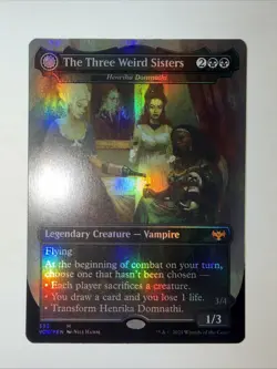 MTG 1x FOIL The Three Weird Sisters Henrika 335 Innistrad Crimson Vow x1 NM - Image 1