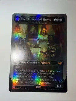 MTG 1x FOIL The Three Weird Sisters Henrika 335 Innistrad Crimson Vow x1 NM - Image 2
