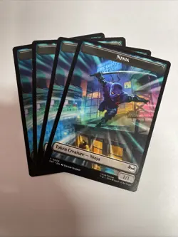 4x Mutagen/Ninja Token, TMNT Tokens, MTG Token, 4 pack, Magic the Gathering - Image 1