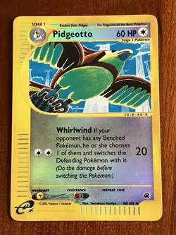 Pidgeotto 88/165 Reverse Holo Expedition E-Reader Pokemon - Image 1
