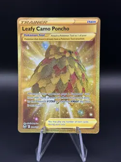Leafy Camo Poncho - 214/195 - Secret Rare - Silver Tempest - Pokemon Card - NM - Image 1