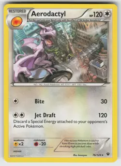 Aerodactyl Rare XY - Fates Collide 76/124 Pokemon - Image 1