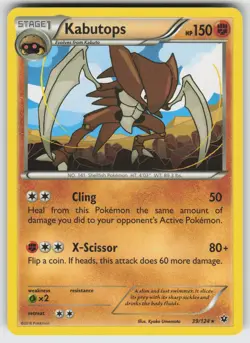 Kabutops Rare XY - Fates Collide 39/124 Pokemon - Image 1