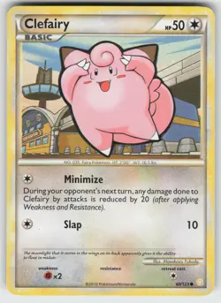 Clefairy Common HeartGold SoulSilver 60/123 Pokemon - Image 1