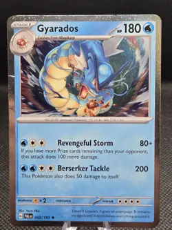 Gyarados | 043/193 | Holo Rare | Pokemon Paldea Evolved NM MINT - Image 1