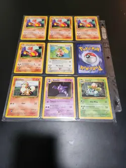 Pokemon TCG Base Set Unlimited 223 Count Card Lot + Binder - Image 4