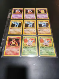 Pokemon TCG Base Set Unlimited 223 Count Card Lot + Binder - Image 5