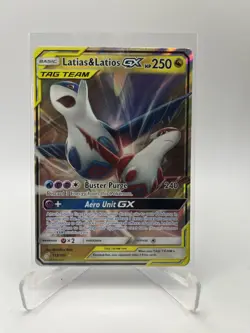2019 Pokemon Sun Moon Team Up Latias Latios GX Full Art #113/181 NM - Image 1