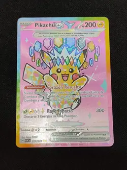 Pokemon TCG Pikachu EX Spanish 277/217 Ascended Heroes SIR NM SPANISH - Image 2