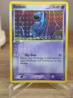 Beldum 2005 Pokemon EX Deoxys Reverse Holo #55/107 Stamped - Image 1