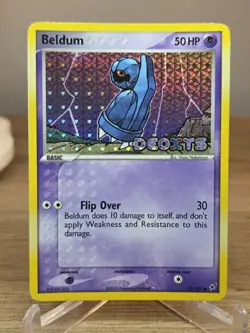 Beldum 2005 Pokemon EX Deoxys Reverse Holo #55/107 Stamped - Image 3