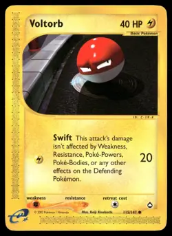 Voltorb (115) Common Aquapolis 115/147 - Image 1