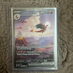 Pokemon TCG Charizard EX 199/165 Scarlet & Violet 151 Special Illustration Rare - Image 1