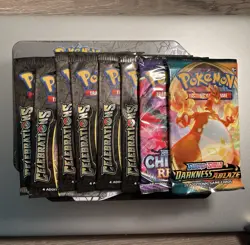 Pokemon TCG 25th Anniversary Celebrations Booster Packs + Extras (8 COUNT TOTAL) - Image 1